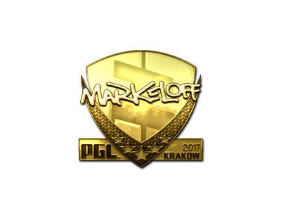 Sticker | markeloff (Gold) | Krakow 2017